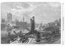 London Embankment Albert,river view,prints Illustrated London News